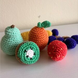 Handcrafted Crochet Fruit Toy Collection